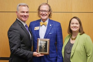 Bob being recognized for his three years of service on the North Carolina Local Health Department Accreditation Board.